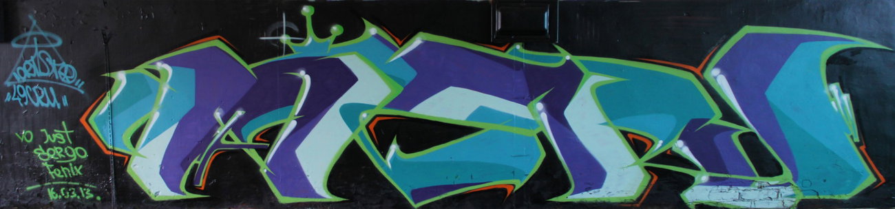 Graffiti Wall in Makhachkala - Photo by art1st49 - art1st49, 49cru (2013)