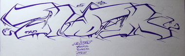 Graffiti Sketch in Makhachkala - Photo by art1st49 - art1st49, zmogk (2013)