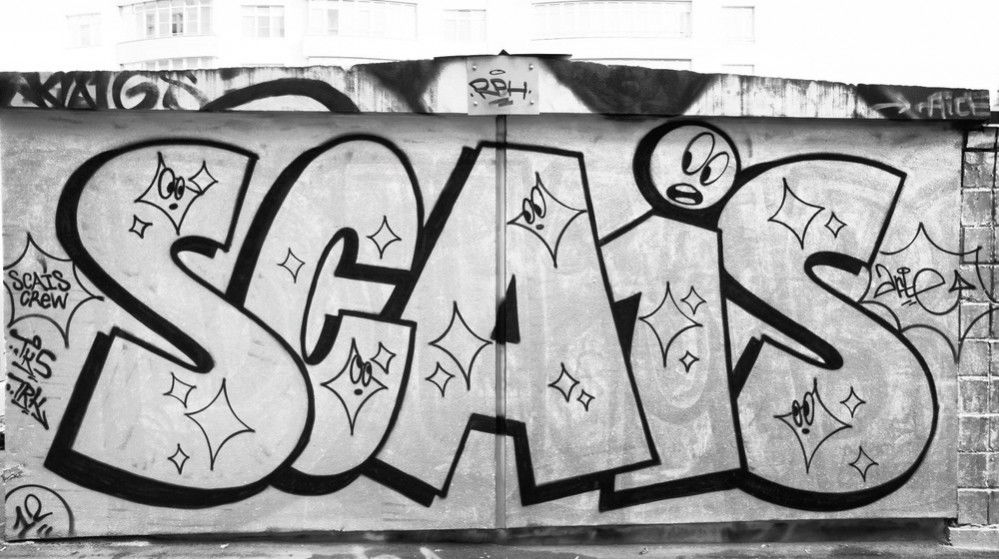Graffiti Bombing in Moscow - Photo by arte - SCAIS, SCA1S, SCAIS
