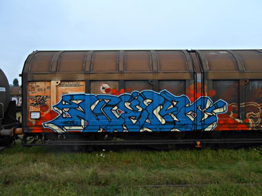 Graffiti Train - Photo by attackos - FR8, FREIGHT, WECK
