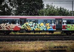 Graffiti Train - Photo by attackos - FUCKSOK!