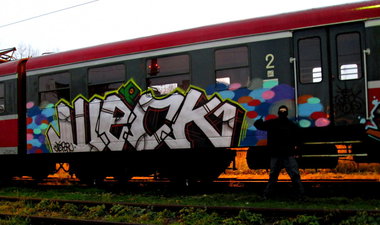 Graffiti Train - Photo by attackos