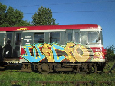 Graffiti Train - Photo by attackos