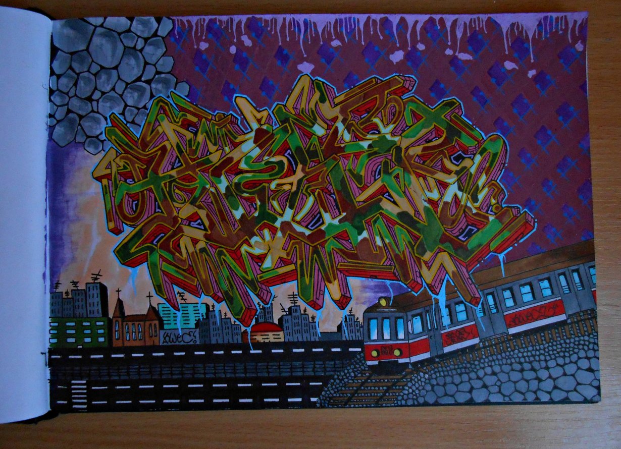 Graffiti Sketch - Photo by attackos - KWEC