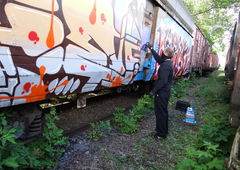 Graffiti Train - Photo by attackos