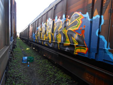 Graffiti Train - Photo by attackos