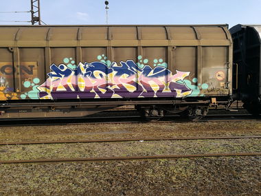 Graffiti Train - Photo by attackos