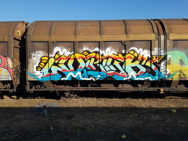 Graffiti Train - Photo by attackos