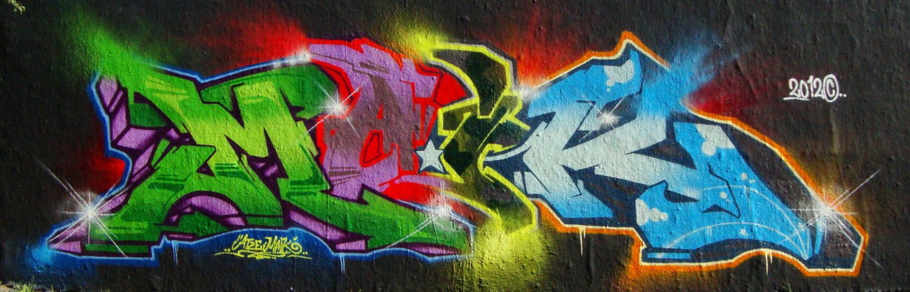 Graffiti Wall in Berlin - Photo by atzemaik - maik (2012)