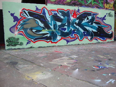 Graffiti Wall in Berlin - Photo by atzemaik (2011)