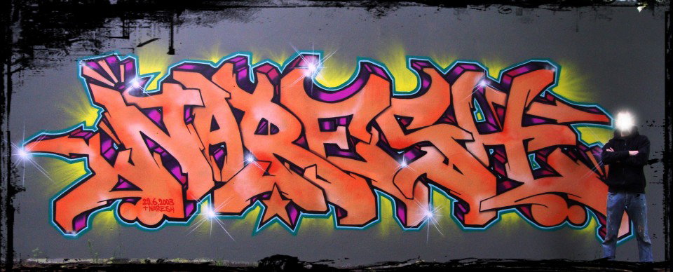 Graffiti Wall in Berlin - Photo by atzemaik - naresh (2013)