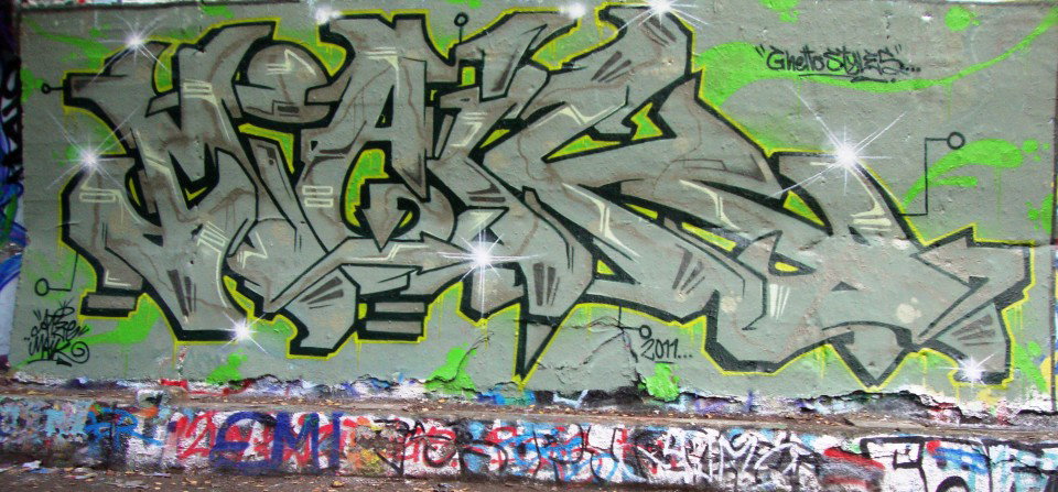 Graffiti Wall in Berlin - Photo by atzemaik - maik (2011)