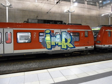Graffiti Train in düsseldorf - Photo by auslaender - imr, köln