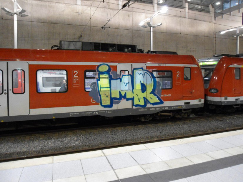 Graffiti Train in düsseldorf - Photo by auslaender - imr, köln