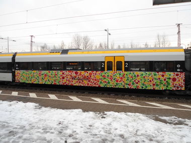 Graffiti Train in Wuppertal - Photo by auslaender - spion, sehtest, wuppertal