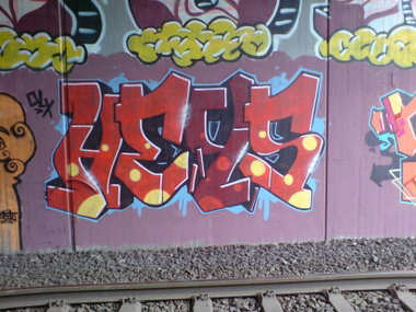 Graffiti Wall in Wuppertal - Photo by auslaender - heys, olx, wuppertal (2008)