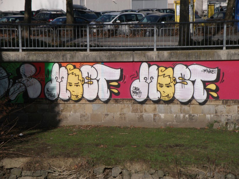 Graffiti Wall in Wuppertal - Photo by auslaender - most, jbcb, wuppertal