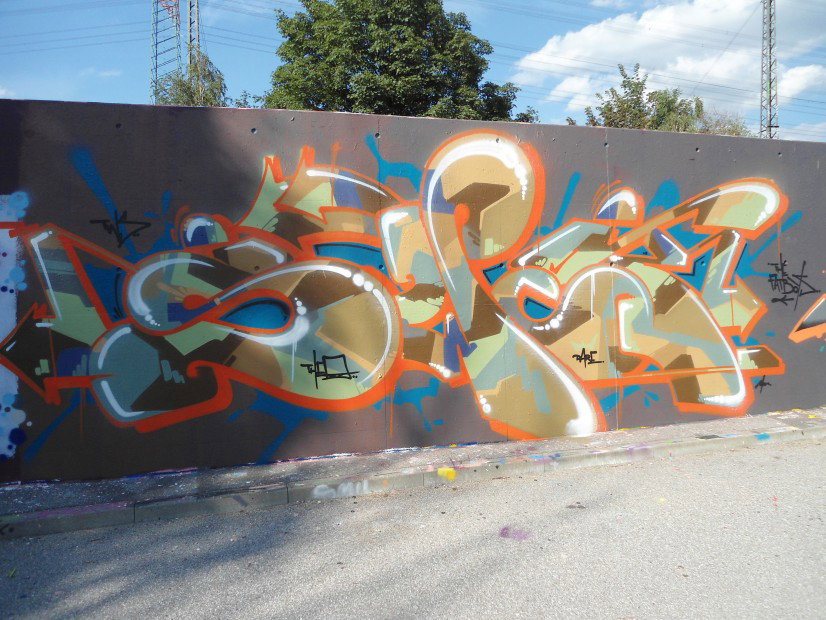 Graffiti Wall in Hamburg - Photo by auslaender - swet, tws, hamburg (2013)