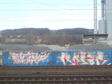 Graffiti Wall in Wuppertal - Photo by auslaender - ameise, radar, hn
