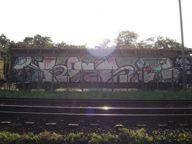 Graffiti Train in Gdansk - Photo by auslaender - rois, gdansk