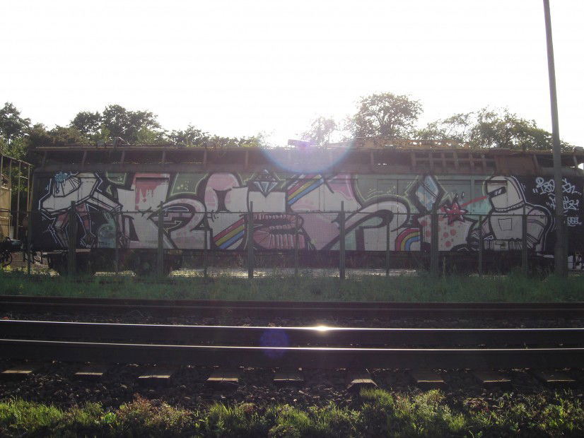 Graffiti Train in Gdansk - Photo by auslaender - rois, gdansk