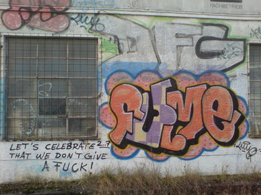Graffiti Bombing in Schwelm - Photo by auslaender - fume, föns, schwelm