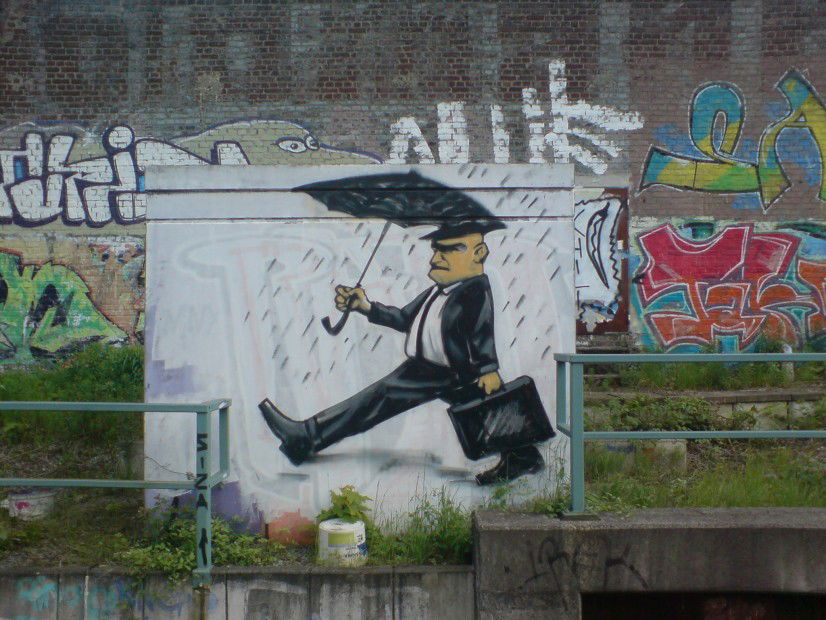 Graffiti Artwork in Wuppertal - Photo by auslaender - anzugmann, wuppertal