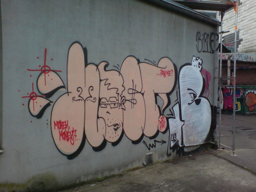 Graffiti Wall in Wuppertal - Photo by auslaender - most, birne, wuppertal (2007)