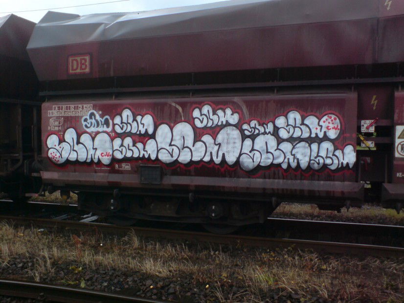 Graffiti Train in Wuppertal - Photo by auslaender - srm, wuppertal