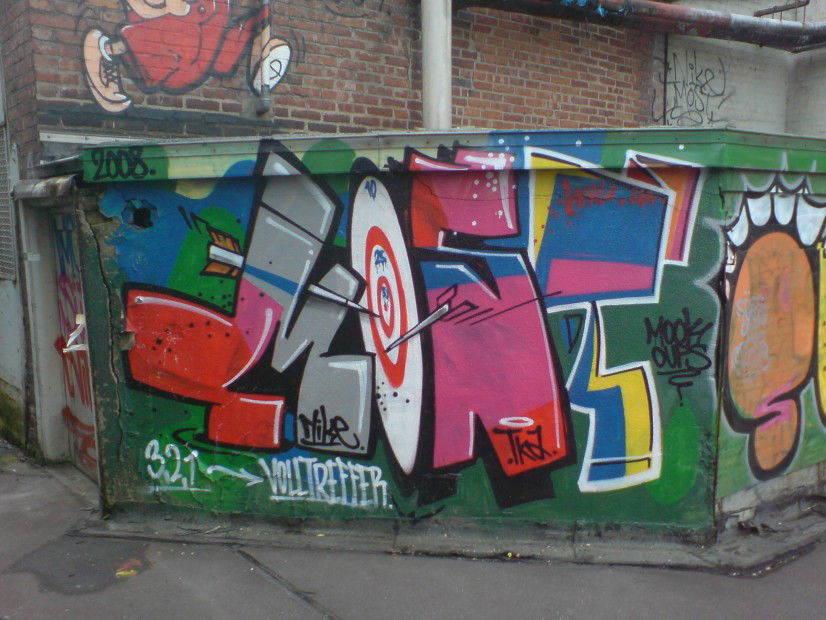 Graffiti Wall in Wuppertal - Photo by auslaender - most, wuppertal (2008)