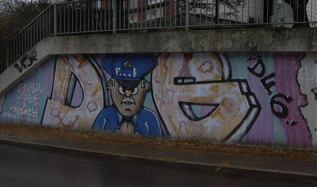 Graffiti Wall - Photo by auslaender - dfg, gevelsberg, oldschool