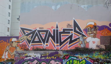 Graffiti Wall - Photo by auslaender - goonies, wuppertal, hall