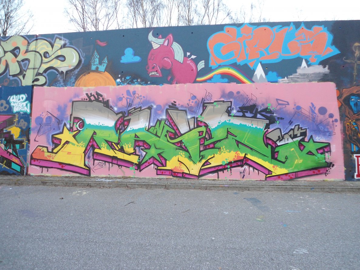 Graffiti Wall - Photo by auslaender - raiz, fk, hamburg (2014)