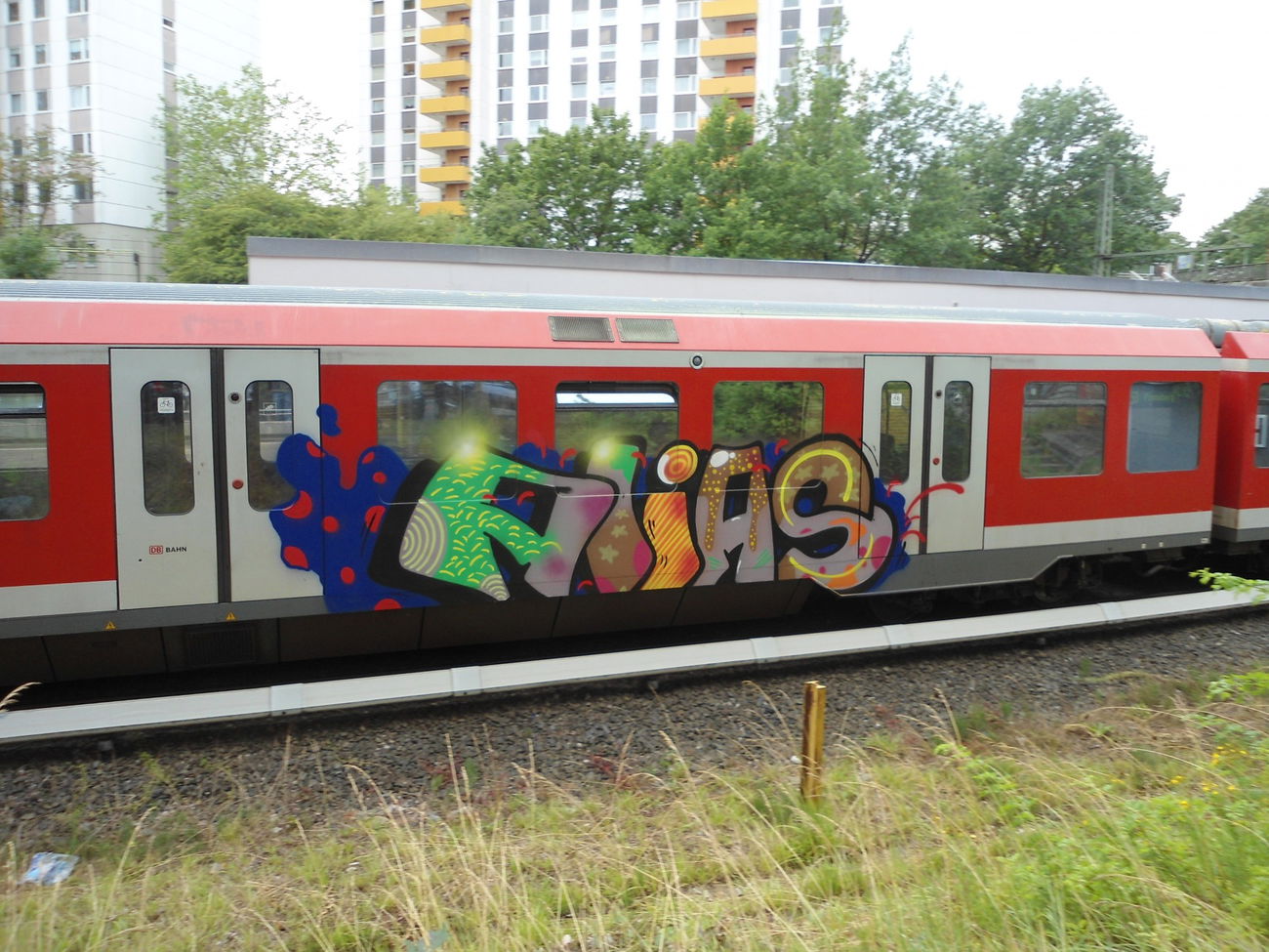 Graffiti Train - Photo by auslaender - Alias, Hamburg