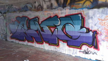 Graffiti Wall in Saarbrücken - Photo by awicONE - awic (2015)
