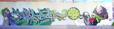 Graffiti Wall - Photo by baker - Baker, Monkey (2011)