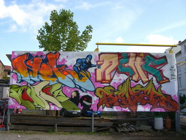 Graffiti Wall - Photo by baker - Nek1, Mr., Flash (2008)