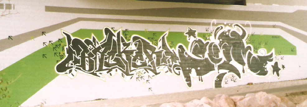 Graffiti Wall - Photo by baker - Baker, Pixel (2009)