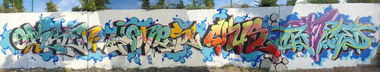 Graffiti Wall - Photo by baker - Orsen, Jones, Chus (2013)