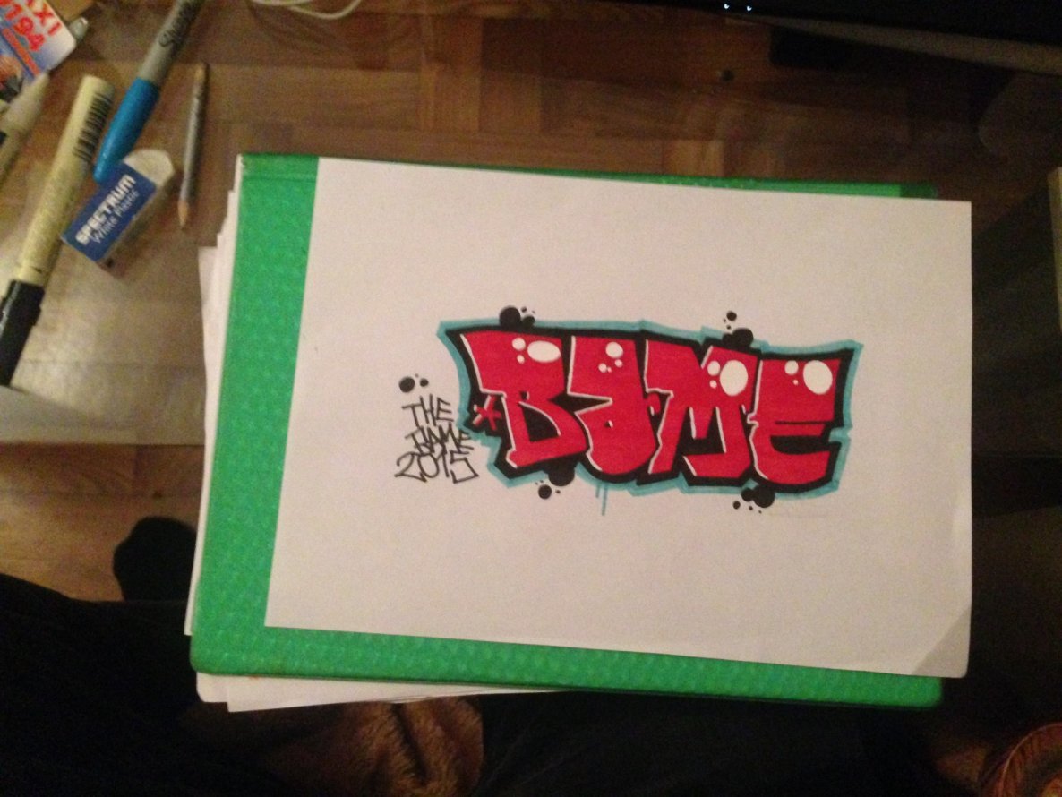 Graffiti Sketch in Poland - Photo by bame1 (2015)