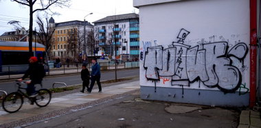 Graffiti Bombing in Mochau - Photo by barbara - pour, rac