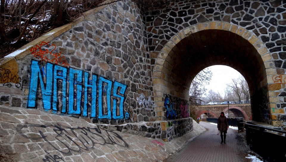 Graffiti Bombing in Mochau - Photo by barbara - nachos, zma, crew