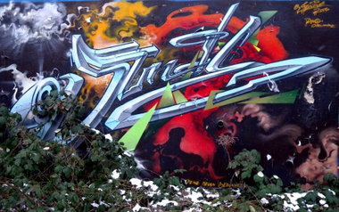 Graffiti Wall in Germany - Photo by barbara - sünde, dng, gruppe