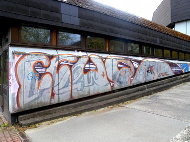 Graffiti Bombing in Feldatal - Photo by barbara - crue, crew