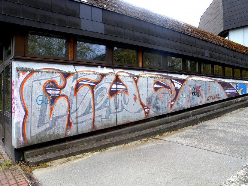 Graffiti Bombing in Feldatal - Photo by barbara - crue, crew