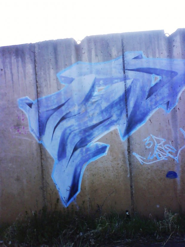 Graffiti Wall in Bienstädt - Photo by barbara - 3d, lase