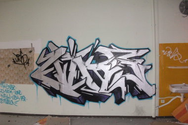 Graffiti Wall in Bienstädt - Photo by barbara - vins, sybe, sek