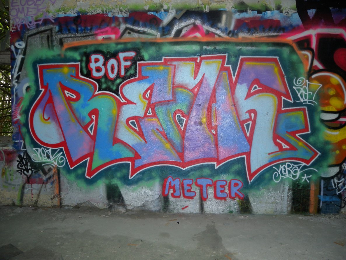 Graffiti Wall - Photo by barbara - reak, bof, meter