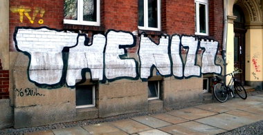 Graffiti Bombing - Photo by barbara - the, nizz, yo