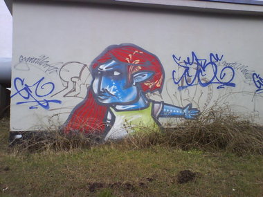 Graffiti Bombing - Photo by barbara - gm, sybe